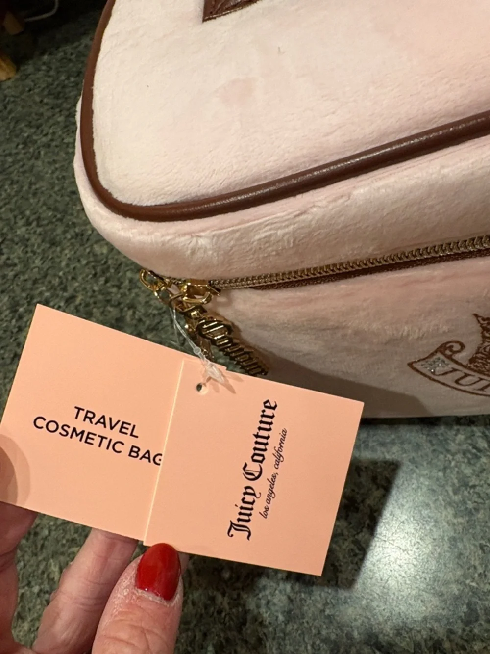 NWT BABY PINK JUICY COUTURE MAKEUP/ORGANIZER TRAVEL BAG